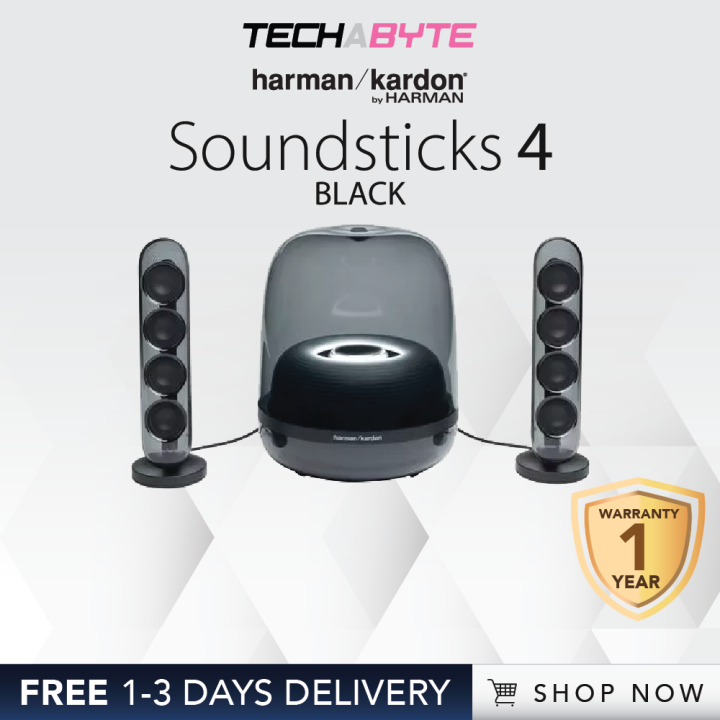 Harman Kardon Soundsticks 4 Bluetooth Speaker System Lazada Singapore