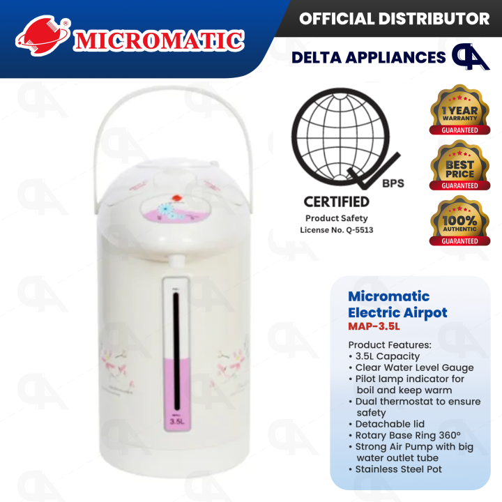 Micromatic Electric Airpot Thermos Airpot Water Dispenser Original