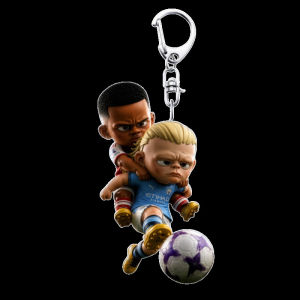 Harland Football Merchandise Acrylic Keychain Durable Bag Accessory For Fans Creative Design Bag Charm Unique Gift Idea For Football Enthusiasts