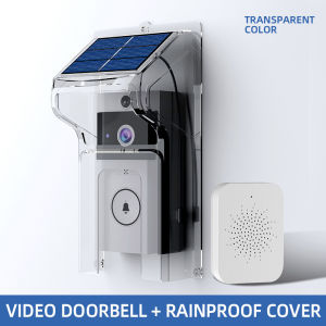 High Definition Wireless Camera Doorbell With Intercom Communication Solar Charging Rain Cover