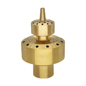 Two Layer Brass Water Sprays Nozzle For Garden Pond Fountain Decoration Outdoor Sprinkler Head for Landscape Fountains