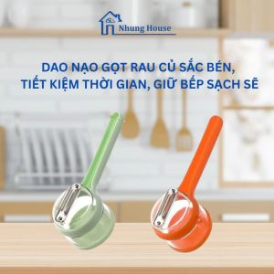 Dụng cụ gọt vỏ củ quả tiện dụng kèm hộp đựng vỏ dao nạo gọt rau củ cho gian bếp