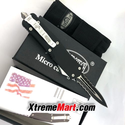มีดสปริงตรง ขนาดใหญ่ คม 2 ด้าน กึ่งหยัก Microtech Combat Troodon 00556 ...