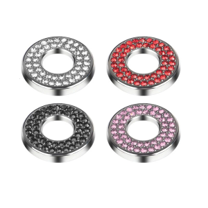 4Piece chống xước lấp lánh thạch cửa xe khóa Bolt Bìa Stickers Bling phụ kiện dễ dàng cài đặt