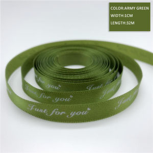1cm (32 Yards/Roll) Just For You Gift Ribbon DIY Tie High End Gift Decoration Bouquet Satin Ribbon