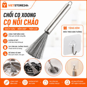 Chổi Cọ XoongCọ Nồi Chảo Đánh Bay Vết Bẩn - Rửa Chén Bát Đa Năng Có Tay Cầm Cao Cấp Tặng Kèm Móc Treo