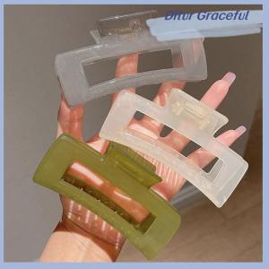 Ditur คลิปหนีบผมแฟชั่นโอเวอร์ไซส์สำหรับเด็กผู้หญิงกิ๊บหนีบผมโปร่งใสกิ๊บหนีบผมทรงหางม้าเครื่องประดับผมปู