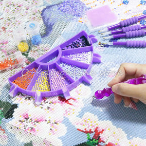 O-KAY Diamond Painting Tool Set Kit / Peralatan Alat Tray Pen Glue Accessories Tweezer DIY Set