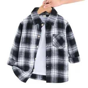 baju kemeja flanel anak laki laki motif kotak kotak lengan panjang usia 2-12 tahun cowok