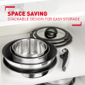 Tefal Ingenio Emotion Saucepan 20cm (Stackable Non-stick Cookware, Titanium Non-stick coating 2x, Thermo-signal). 