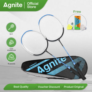 Agnite Raket Bulutangkis / Badminton Racket Isi 2 Gratis Tas dan Kok FH104