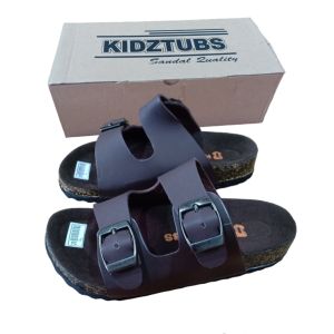 Sandal Kulit Anak Laki Laki Sandal Fashion Anak Sandal Slip On Sandal Jepit Anak Sandal Tasik Anak Umur 6 -10 Tahun-KIDZTUBS0420040224