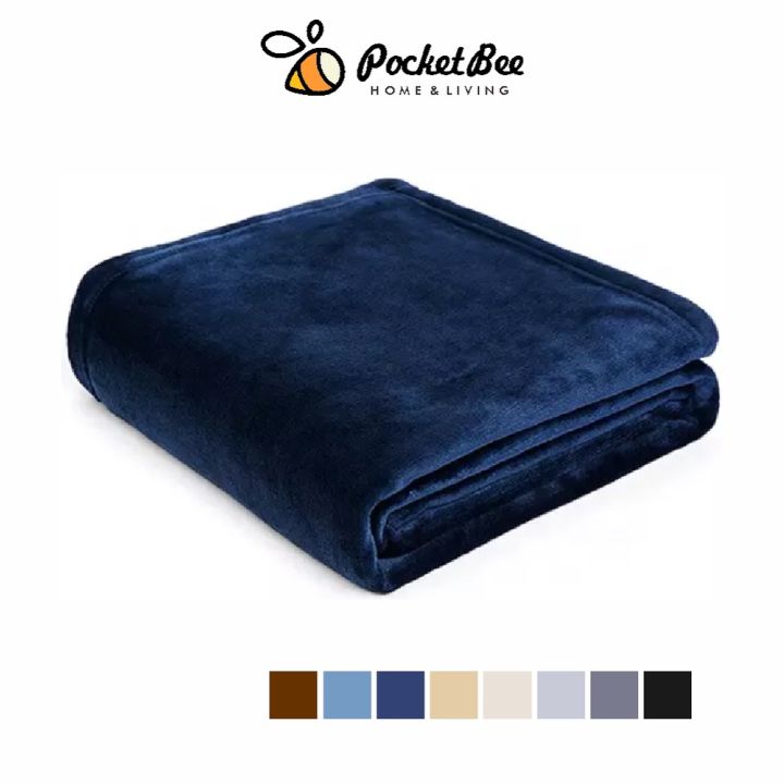 1.1 [SG Stock] Pocketbee Home Flannel Fleece Coral Blanket Flannel