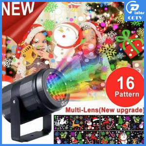 Lampu proyektor Natal Christmas Led  lampu proyektor Natal Christmas luar ruangan liburan proyeksi tahan air dekorasi Natal lampu panggung pesta