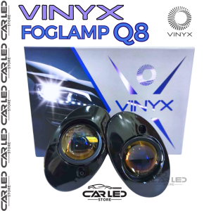 Foglamp Projector Q8 Lensa LED Projie BiLED Lampu Kabut Mobil 2 Inch Inchi Inci 3 Warna