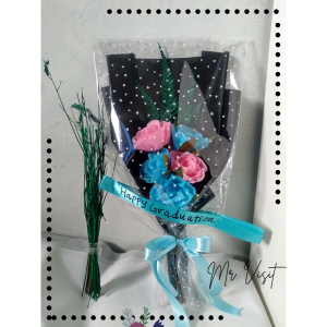 Mr. Visit / PROMO Buket Bunga Wisuda / Buket Bunga Unik / Hadiah Wisuda murah / Hadiah Ulangtahun murah