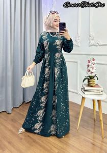 GAMIS TWILL FLOY TERBARU MOTIF BUNGA