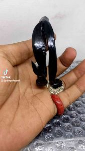 GELANG AKAR BAHAR HITAM UKIR KUJANG