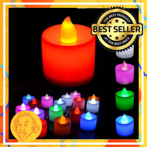 (5PCS) Lilin Elektrik Mini LED Warna Warni Lilin Mini LED Elektrik Lilin Hias Dekor Einstein-Store