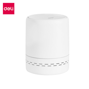 Deli ถังขยะทรงกลม 12L ถังขยะในห้องน้ำ แบบสองชั้น ฝาแบบป๊อบอัพ เหมาะสําหรับครัวเรือน Trash can