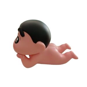 SEJUE4373 Anime Crayon Shin-Chan Creative Phone Holder With Lamp Figure Model Cell Phone Bracket  Stand Portable Mobile Phone Stand Home Ornaments