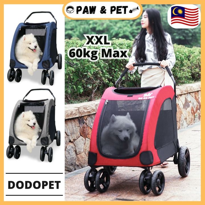 Ready Stock Dodopet Dog Stroller Extra Large Size Pet Trolley Upgraded