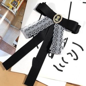 GENENIC Melanoma Cancer Black Ribbon Pin Skin Cancer Awareness Black Bow Brooch Pin Lapel Pin Pearl Rhinestone Funeral Ribbon Badge Brooch Women
