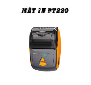 Máy in nhiệt PT220 Bluetooth để in hóa đơn bán hàng kết nối điện thoại hoặc máy tính - laptop app sổ bán hàng- kiotviet