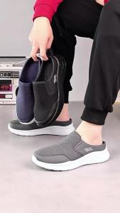 Mesh Slip-On MenS Shoes High Elasticity Breathable Soft Sole Non-Slip Casual Walking Shoes