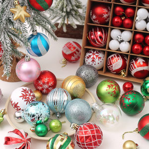 Colored Ball 42pcs Christmas Ball Visual Enjoyment Hanging Placement Exquisite Variety Colorful