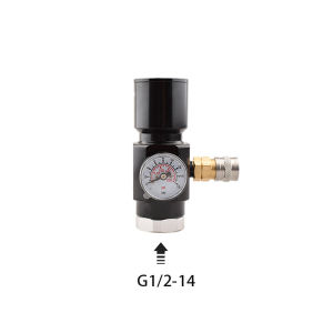 Hpa G1/2-14 Bộ điều chỉnh áp suất đầu ra 0-150psi Xi lanh khí Refill điền van chuyển đổi CO2 Bộ điều chỉnh hiệu chuẩn Scuba phụ kiện