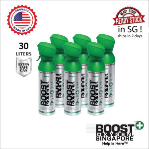 6x Bundle Boost Oxygen Natural USA Oxygen canisters oxygen bottles o2 bottles o2 canisters breathless covid relief asthma relief headache relief spo2 supplement