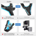 Motorcycle Helmet Camera Holder Full Face Front Chin Phone Mount Bracket Riding Helmet Belt Strap For Gopro hero 13 12 insta360 X4 DJI Action 5 Pro Camera Cellphone. 