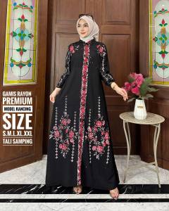 ( S M L XL XXL ) Temukan Gamis twill rayon pelangi gamis twill tidye gamis twil rayon super - motif Andong - batik usman - Kekinian Nyaman Dipakai