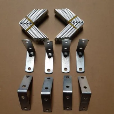 combo (10 cái) ke vuông góc chữ L giá đỡ nội thất trang trí bắt góc cửa nhôm tiện dụng kích thước 45x45 rộng 1.5