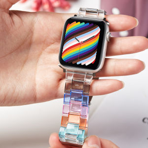 Newest Fashion slim waist Strap for Apple Watch Band Series SE 7 8 Ultra 49MM 41MM 45MM SE 6 5 4 321 38mm 42mm Resin strap for I watch bracelet 40mm 44mm Watchband accessories