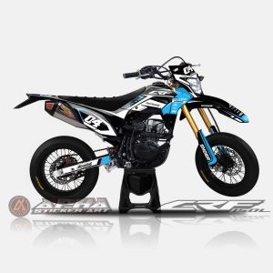 DECAL CRF 150 L SUPERMOTO FULL BODY / STICKER DECAL CRF 150 L BISA CUSTOM NOMOR DAN NAMA DESAIN 03