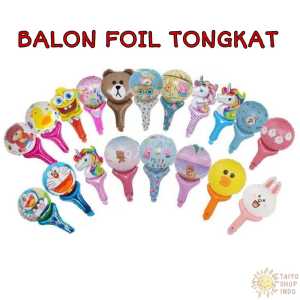 TAIYO Balon Foil Tongkat Karakter Kartun Pentungan Pesta Lucu Ulang Tahun