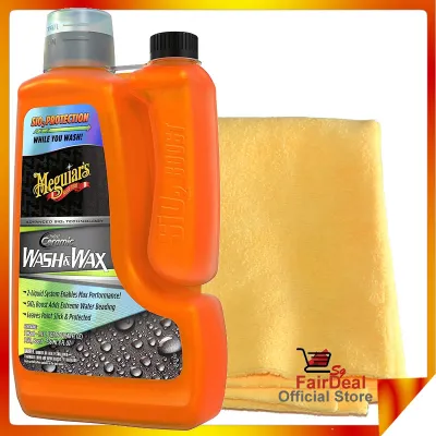 Meguiars Hybrid Ceramic Wash & Wax Shampoo - 48 Oz Wash with 8 Oz SiO2 Boost
