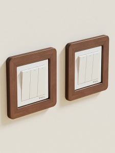 Self Adhesive Decorative Wall Sticker wood stated in source adds a decorative finish around the stated placement area for living room bedroom hallway or switch area organised storage