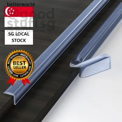 [SG FREE ] 1M Soft Clear PVC Table Edge Furniture Guard Corner Protector Baby Safety Care