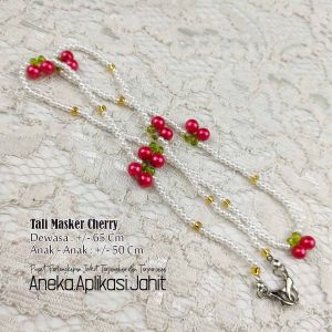 1 BIJI STRAP MASKER KALUNG / GANTUNGAN MASKER / STRAP MASK CHAIN MUTIARA ANAK - ANAK DAN DEWASA - kerajinan