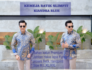 KEMEJA BATIK PRIA LENGAN PANJANG SLIMFIT TERBARU