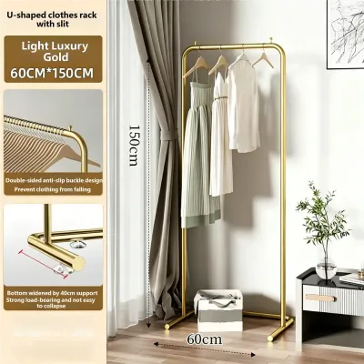 Simple Clothes Rack Coat Rack Thickened Drying Rack Floor Standing Clothes Organizer Rack Indoor Furniture Supplies