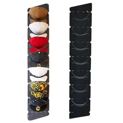【COD&Local】 single/double row Hanging Hat Organizer Space Saving Wall Door Felt Storage Rack for Baseball Cap