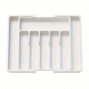 Specool® Drawer Cutlery Organizer with Dividers Expandable Kitchen Utensil Flatware Tray Storage Box