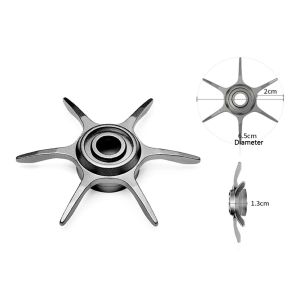 ANANAA Hợp  nhôm  sao Phanh Sáu Sao Nhôm 65mm Máy câu Baitcaster Drag Dành cho Gomexus Nâng cấp DIY Phụ kiện cần câu Câu cá bằng cần câu