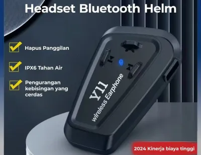 Y11 Headset Bluetooth Helm Wireless Earphone Versi Bluetooth 5.3