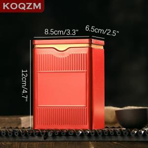 [COD] KOQZM KITCHEN Portable Tea Box Solid Color Tea Sealed Box Teaware Storage Container Tinplate Can Coffee Sugar Box Kitchen Storage