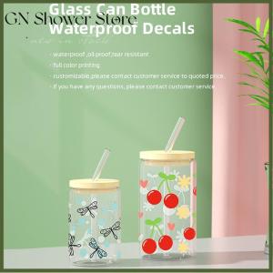 [GN Store] 3D UV DTF Transfers Stickers 16oz Cup Wraps Cartoon Bow Printed For DIY Glass Metal Leather